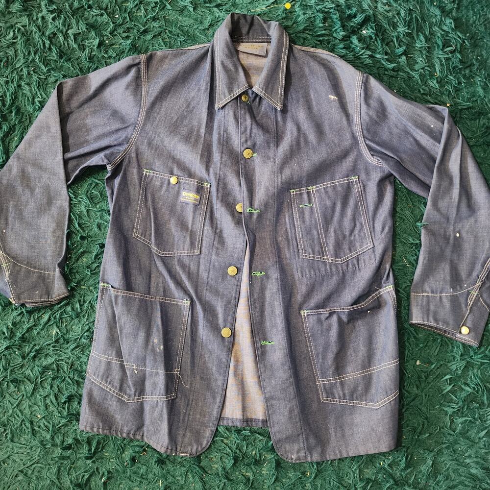 Vintage OshKosh B'Gosh Chore Jacket Union Made Sanforized Workwear Coat